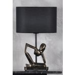 Qdec Modern Dizayn Gold Siyah İnsan Abajur