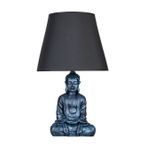 Qdec Modern Dizayn Turkuaz-Gri Buda Abajur