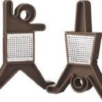 QDO tea infuser Breakdancer 15 cm polypropylene brown 2 pieces