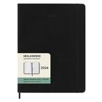 Qedii Moleskine Haftalık Planlayıcı, Notlar Yerli, 12 Ay 2024, Ajanda 2024, Xl 19 X 25, Lastik Kilitli Yu