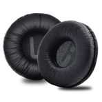 QeeFop Yedek kulak yastığı, JBL T450BT/T500BT/T510BT/TUNE600BTNC/JR300/JR300BT ile uyumlu kulaklık, kulaklık, kulak yastıkları (siyah)