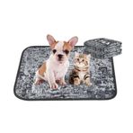 Qeils Köpekler için Yıkanabilir Çiş Pedleri, 2'li Paket Yeniden Kullanılabilir Köpek Pedleri 18"x24" Süper Emici Sızdırmaz Köpek Eğitim Pedleri, Sandık, Zemin, Kanepe, Whelping Pedleri Çöp Matı Yavru