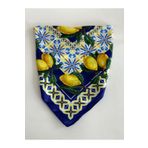 qemareh bag Lacivert Limon Desenli Fular