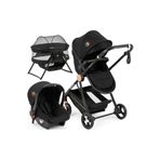 QESSO Baby Black Travel Sistem Bebek Arabası Seyahat Sistem Puset Katlanır beşik