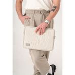 Qeyzi Cornerarmor (Kenar Koruma) Teknolojisine Sahip Macbook Çantası(13&15.6 Inch) - Krem