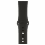 Qfit Apple Watch Uyumlu 42/44 mm Silikon Spor Siyah Kordon