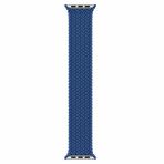 Qfit Apple Watch Uyumlu 42/44 mm Spor Örgü Loop Mavi L Kordon