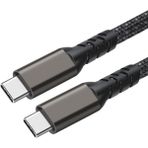 Qgeem 2.jenerasyon Type-C To Type-C Usb3.2 Pd Data Kablosu 100W 20GBPS 4K@60Hz 0.5 Metre - Siyah