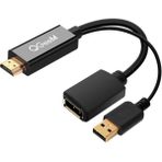 Qgeem QG-HD01 Siyah HDMI to Display Port Dönüştürücü