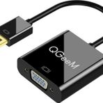 Qgeem QG-HD25 Siyah VGA to Display Port Dönüştürücü