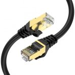Qgeem QG-OT0610 10 mt Cat6 CU AWG24-7 UTP Siyah Network Kablosu