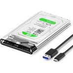 Qgeem QG-ST05 2.5" HDD Sata Harddisk Veri Aktarım Kutusu 10 Gbps Uasp Micro Usb-B 3.0 - Siyah - 3 TB
