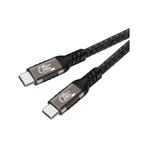 Qgeem Qg01 Type-c To Type-c Usb4 Pd Data Kablosu 240w 40gbps 8k 60hz 1.2 Metre Siyah