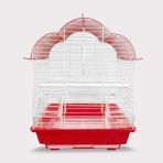 Qh Kuş Kafesi 30x23x40 Cm Kırmızı Muhabbet Kanarya
