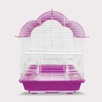 Qh Kuş Kafesi 30x23x40 Cm Mor Muhabbet Kanarya
