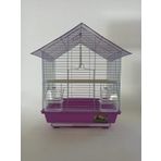 Qh Kuş Kafesi 34.5 X 28 X 45.5 Cm Mor Muhabbet Ve Kanarya İçin Renkli Kafes
