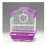 Qh Pet Kuş Kafesi 30x23x39 Cm Mor Kanarya Muhabbet Kuşu İçin