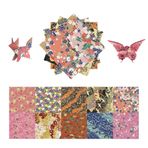 qianshan Origami Kağıt Kiti 50 Yaprak 6 İnç Kare Çift Taraflı Renk 10 Canlı Sakura Washi Chiyo El Sanatları için Renkler Origami Kağıt Sanat Yaratıcılık. Kiraz Çiçekleri