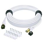 QIFGUO Cat 8 Ethernet Kablosu 50 ft İnternet Ağı LAN Kablosu Yüksek Hızlı 2000 Mhz 40 Gbps RJ45 Kablolar, Oyun, Xbox, PS4, Modem, Yönlendirici - Cat7/Cat6e/Cat5e Ağı ile Uyumlu - Beyaz