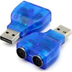 Qincao Usb'den Ps2'ye Dönüştürücü Adaptör Fare ve Klavye Için Usb'den Çift Ps2'ye Dönüştürücü (Yurt Dışından)