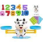 Qinghua Montessori Matematik Oyuncak Maymun Denge Bebek Montessori Eğitici Oyunlar Sayı Oyuncak Eğitici Öğrenme Oyuncakları Öğretim Materyali Renk:beyaz Sığır (Yurt Dışından) - Renkli
