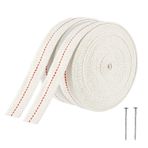 qingmeng Pamuk kandil fitili, 4 m uzunluğunda | 10 mm birinci sınıf yağ lambası fitili, gaz lambası için fitil, lamba fitili, bahçe meşalesi, fener, gaz lambası aydınlatması için fiberglas fitil