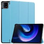 QINOUK Xiaomi Pad 6S Pro için Kılıf, [Stand Özelliği] Otomatik Uyku Uyandırmalı Ultra İnce Akıllı Kapak, PU ve PC Çizilmez Koruyucu Kılıf, Xiaomi Pad 6S Pro için-Gök mavisi