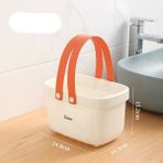 Qinyue Banyo Sepeti Plastik Market Sepeti Alışveriş Sepeti (Yurt Dışından) - Beyaz