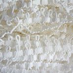 Qiuda 5 Yard Döngü Dantel Kenar Trim Korse Düğme Örgü Kordon Şerit 1,5 cm Genişlik Vintage Kenar Süslemeler Kumaş İşlemeli Aplike Dikiş El İşi Düğün Elbisesi Süsleme Giysi Dekoru (Beyaz)