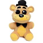 Qiusuo Golden Freddy Siyah Şapka Gece Yarısı Peluş Oyuncak (Yurt Dışından) - Koyu Sarı
