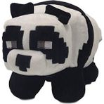 Qiusuo (PANDA-25CM) Minecraft Creeper Enderman Peluş Oyuncak Piksel (Yurt Dışından) - Beyaz - Siyah