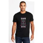 Qivi A Series Of Unfortunate Events Book Baskılı Siyah Erkek T-shirt