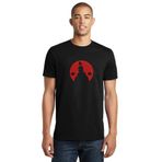 Qivi Akatsuki Anime Baskılı Siyah Erkek Örme T-shirt
