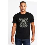 Qivi American Costum Vintage California Baskılı Siyah Erkek Örme T-shirt