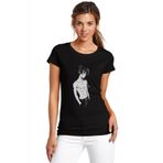 Qivi Anime One Punch Man Baskılı Örme Siyah SFK0653KDNTS T-shirt