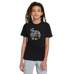 Qivi Anime Serdtfgh Baskılı Siyah Erkek Çocuk T-shirt