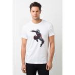 Qivi Ant Man Karınca Adam Jump Baskılı Beyaz Erkek Örme Tshirt - XS