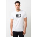 Qivi Apex Legends Baskılı Beyaz Erkek Örme T-shirt