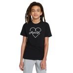 Qivi Araba Porsce Logo Baskılı Unisex Çocuk Siyah T-shirt