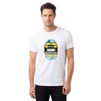 Qivi Araba S Baskılı Beyaz Erkek T-shirt