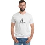 Qivi At The Disco Patd Logo Baskılı Beyaz Erkek Örme T-shirt