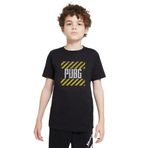 Qivi Baskılı Siyah Erkek Çocuk T-shirt