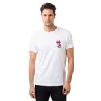 Qivi Baykuş Kız Pembe Göğüs Baskılı Beyaz Erkek T-shirt