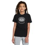 Qivi Bbs Jant Baskılı Unisex Çocuk Siyah T-shirt
