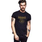 Qivi Behemoth Logo Baskılı Siyah Erkek Örme T-shirt