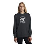 Qivi Best Friend For Life Maltese Dog Baskılı Füme Antrasit Kadın Sweatshirt P17616S9323, L