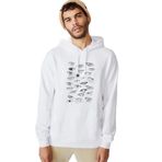 QIVI BGA0843-ERKKP Anime Naruto Baskılı Beyaz Erkek Uzun Kol Örme Sweatshirt