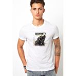 Qivi Call Of Duty Advanced Warfare Havoc Baskılı Beyaz Erkek Örme Tshirt - XL