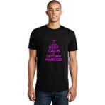 Qivi Can't Keep Calm Baskılı Siyah Erkek Örme T-shirt