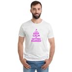 Qivi Cant Keep Calm Cant Keep Calm Baskılı Beyaz Erkek T-shirt